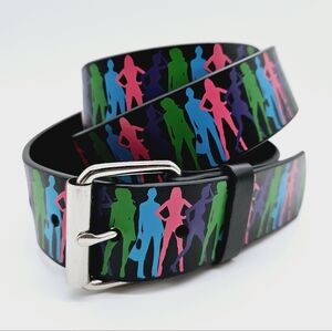Multicoloured punk rock goth emo grunge y2k belt